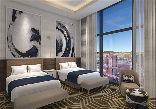 New luxury hotel in Las Vegas Resorts World opened in 2021 >